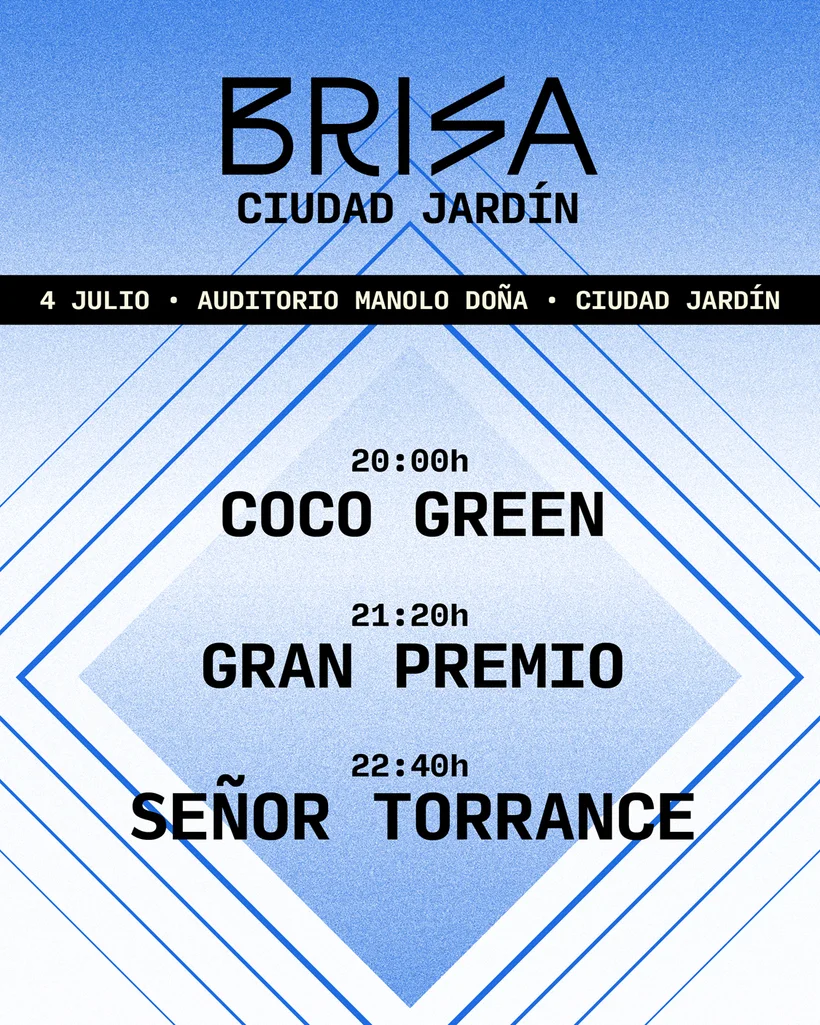 Brisa Ciudad Jardín: tres conciertos gratis este sábado en el Auditorio Manolo Doña