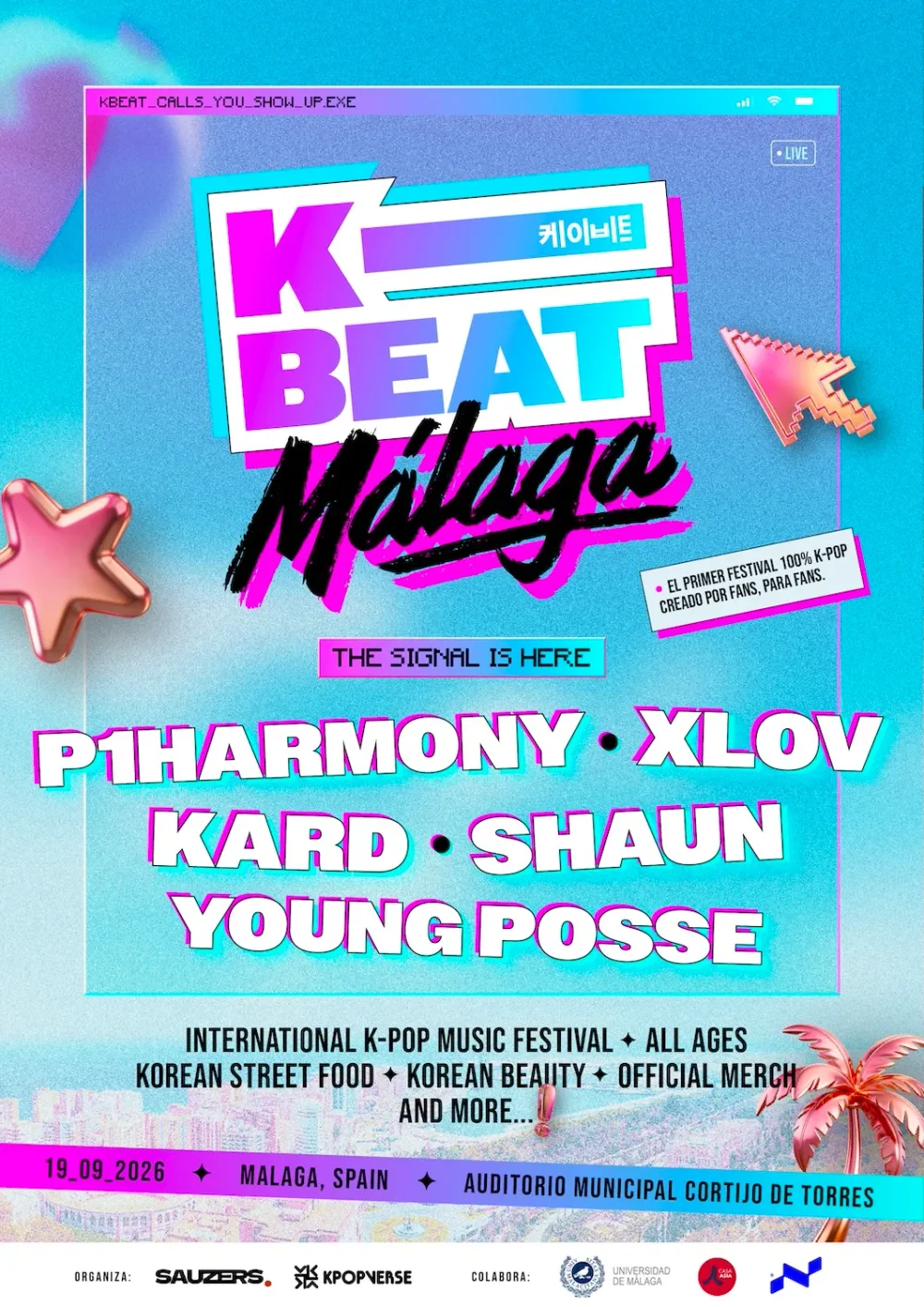 Málaga acoge K-Beat Fest, el primer festival de España 100% K-Pop: P1Harmony, KARD y XLOV, el 19 de septiembre