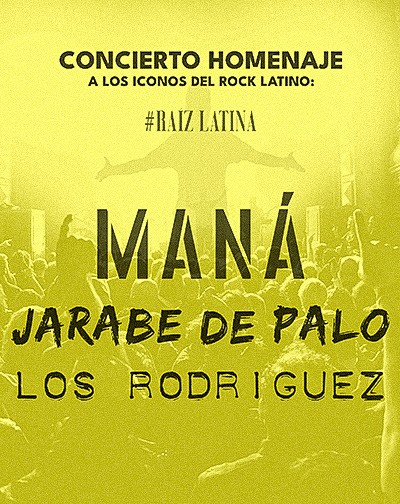 Cartel del concierto de Mescalina · Tributo a Los Rodríguez, Jarabe de Palo y Maná en Sala Trinchera, Málaga — viernes, 5 de febrero de 2027