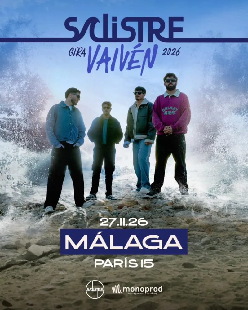 Cartel del concierto de Salistre en Sala París 15, Málaga — viernes, 27 de noviembre de 2026