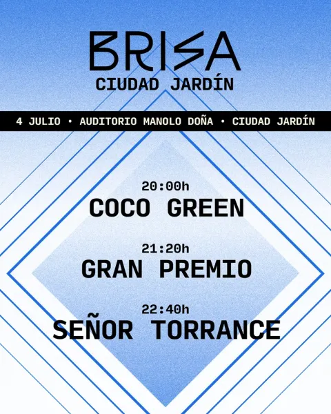 Brisa Ciudad Jardín: tres conciertos gratis este sábado en el Auditorio Manolo Doña