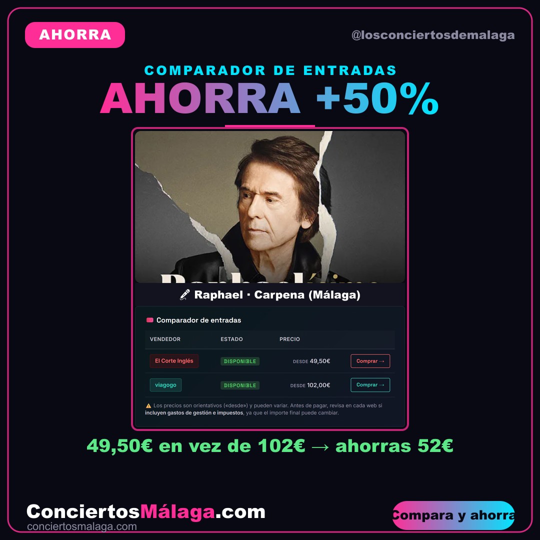 Cómo conseguir entradas de concierto más baratas con el comparador